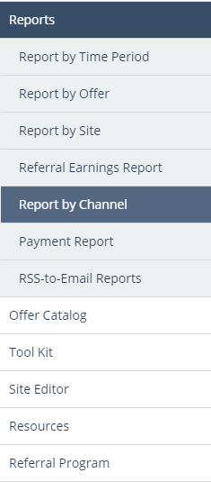 Left Nav Reports